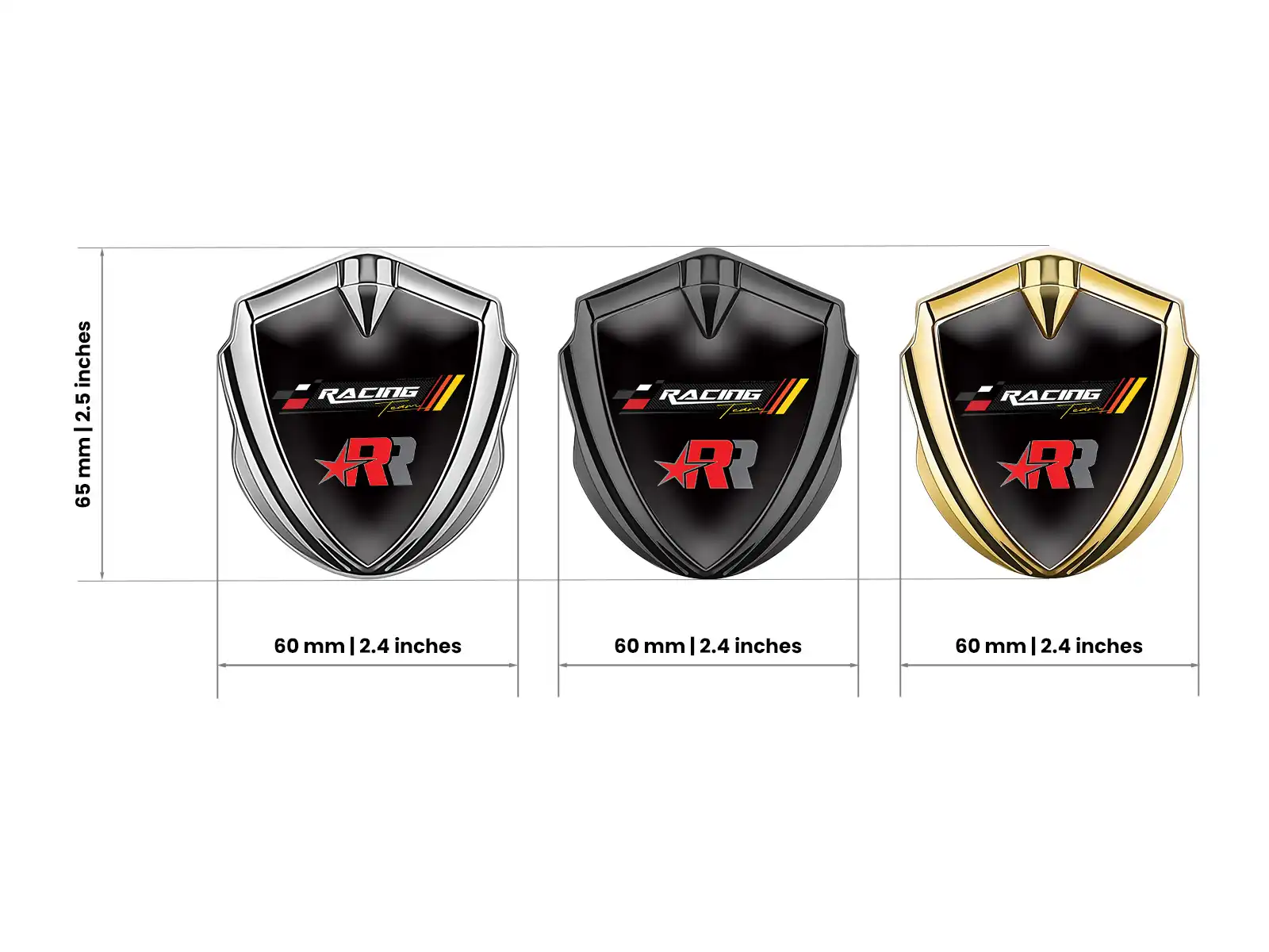 Emblem Car Badge Universal Shiny Metal